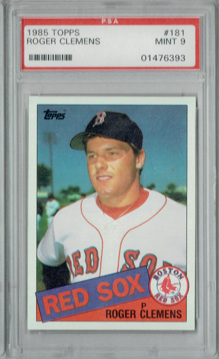 PSA 9 Roger Clemens 1985 Topps #181 Rookie Card
