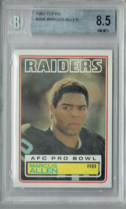 BGS 8.5 Marcus Allen 1983 Topps #294 Rookie Card