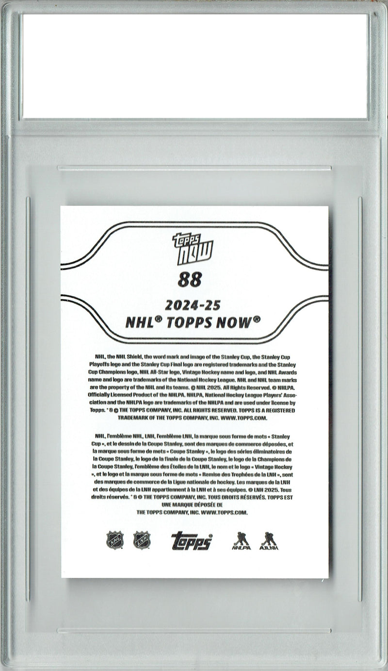 Macklin Celebrini 2024 Topps Now #88 Sticker Rookie Card PGI 10