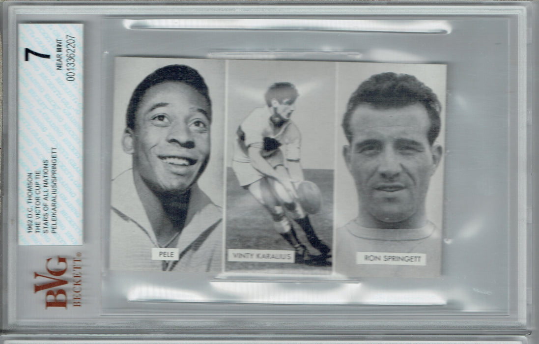 BVG 7 Pele 1962 D.C. Thompson The Victor Cup Stars of All Nations Trading Card