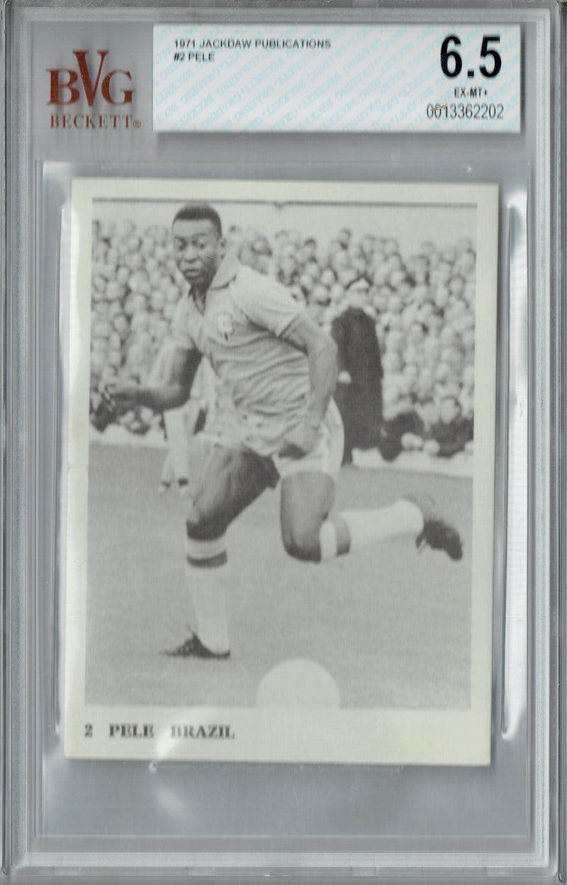 BGS 6.5 Pele 1962 Jackdaw Publications #2 Rare Trading Card