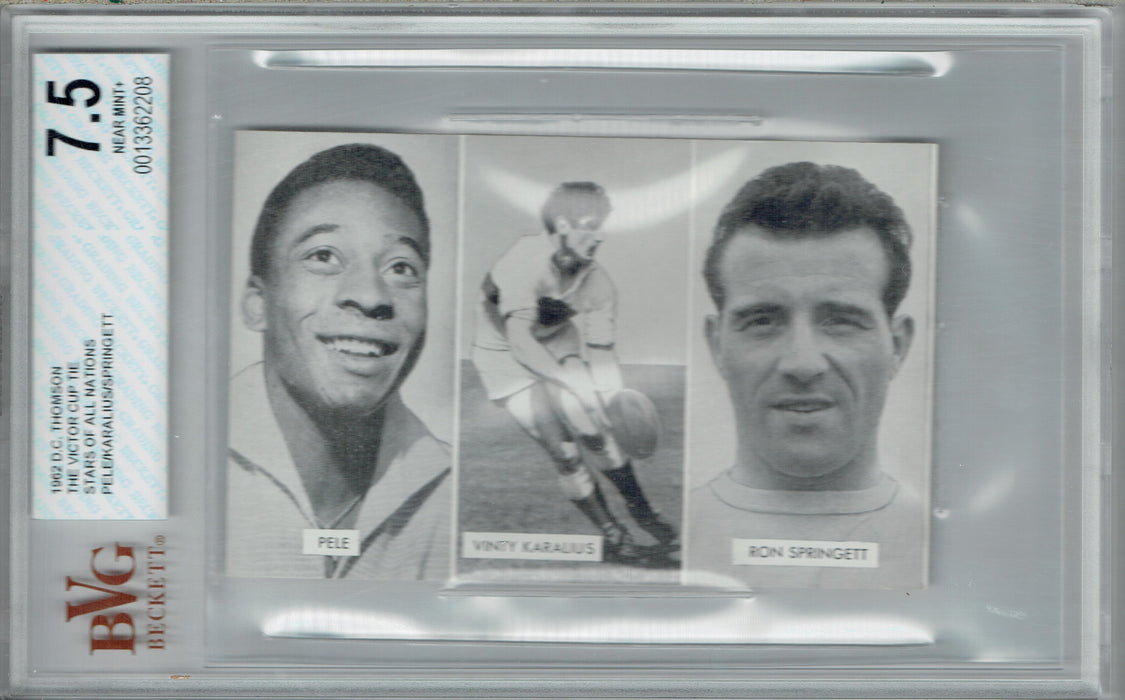 BVG 7.5 Pele 1962 D.C. Thompson The Victor Cup Stars of All Nations Trading Card