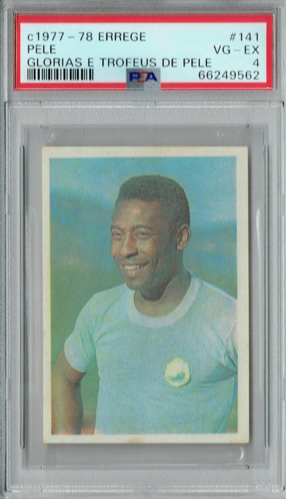 PSA 4 Pele 1977 Errege #141 Glorias E Trofeus De Pele Rare Trading Card