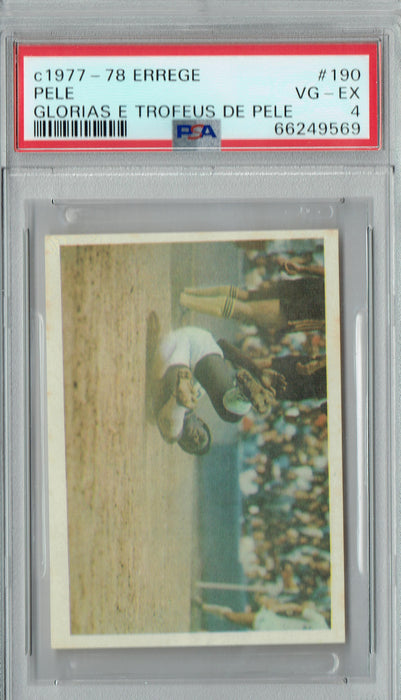 PSA 4 Pele 1977 Errege #190 Glorias E Trofeus De Pele Rare Trading Card