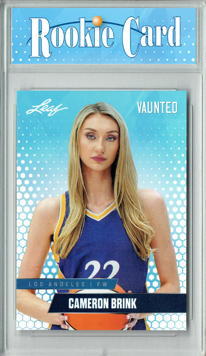 Certified Mint+ Cameron Brink 2024 Leaf Vaunted #V-01 Debut Collection Rookie Card Los Angeles Sparks