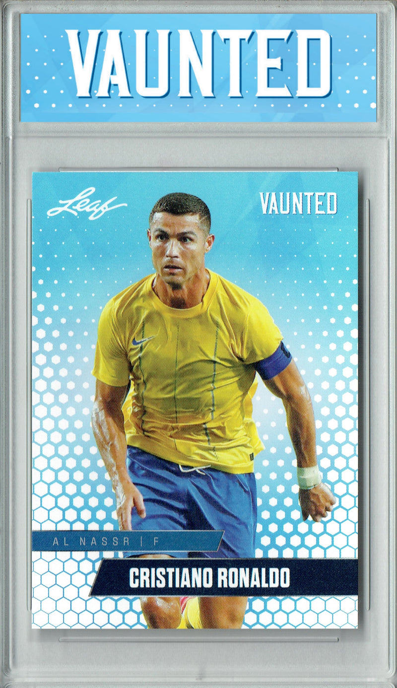 Certified Mint+ Cristiano Ronaldo 2024 Leaf Vaunted #V-03 Debut Collection Rare Trading Card Al Nassr