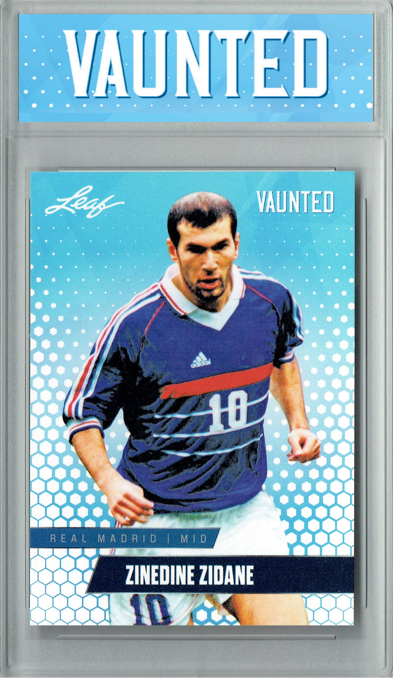 Certified Mint+ Zinedine Zidane 2024 Leaf Vaunted #V-20 Debut Collection Rare Trading Card France