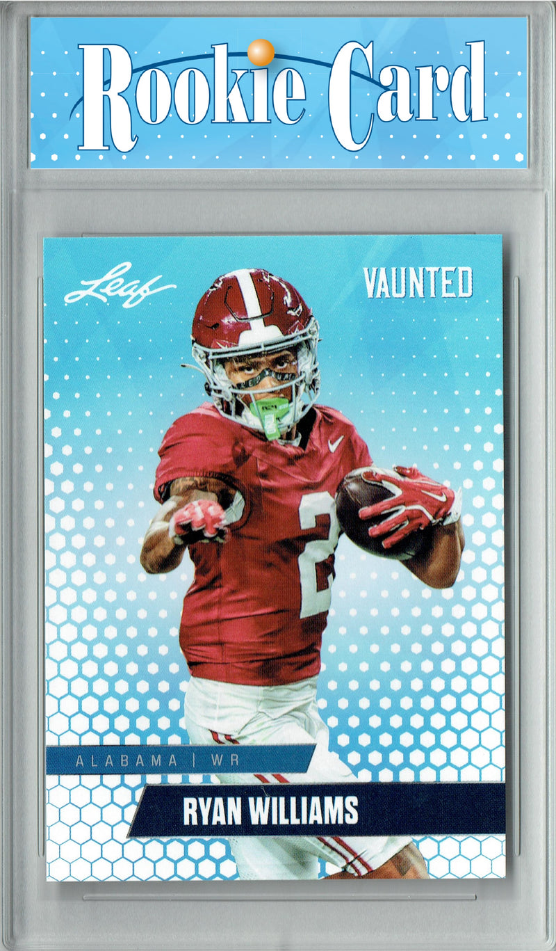 Ryan Williams Rookie Card Alabama Football Trading Card 2024 Leaf Vaunted #V-15 Debut Collection  Certified Mint+