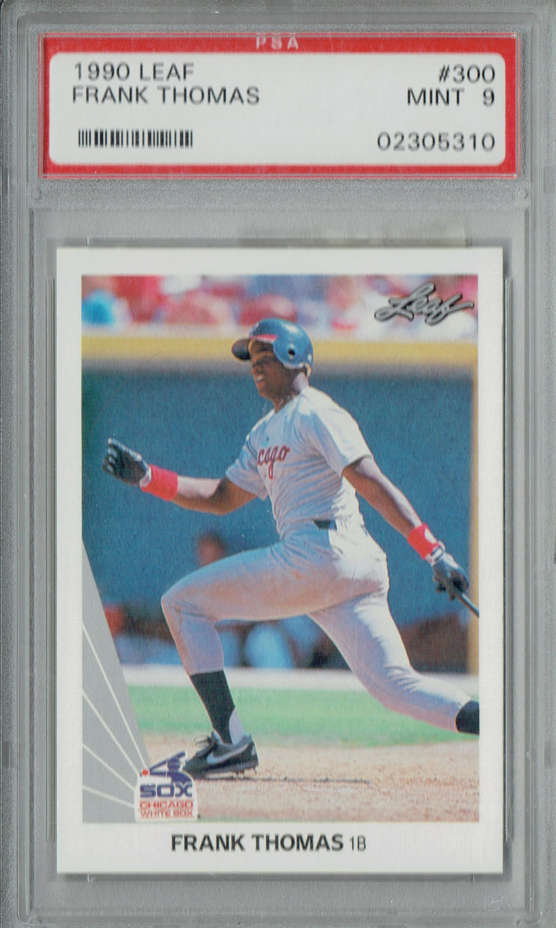 PSA 9 Frank Thomas 1990 Leaf #300 Rookie Card Chicago White Sox