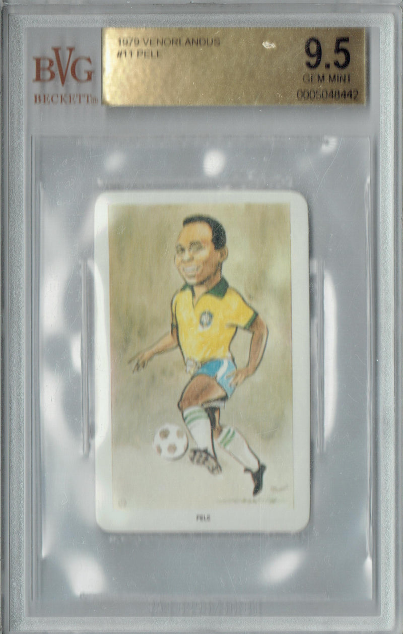 BGS 9.5 Pele 1979 Venorlandus #11 Rare Trading Card Brazil
