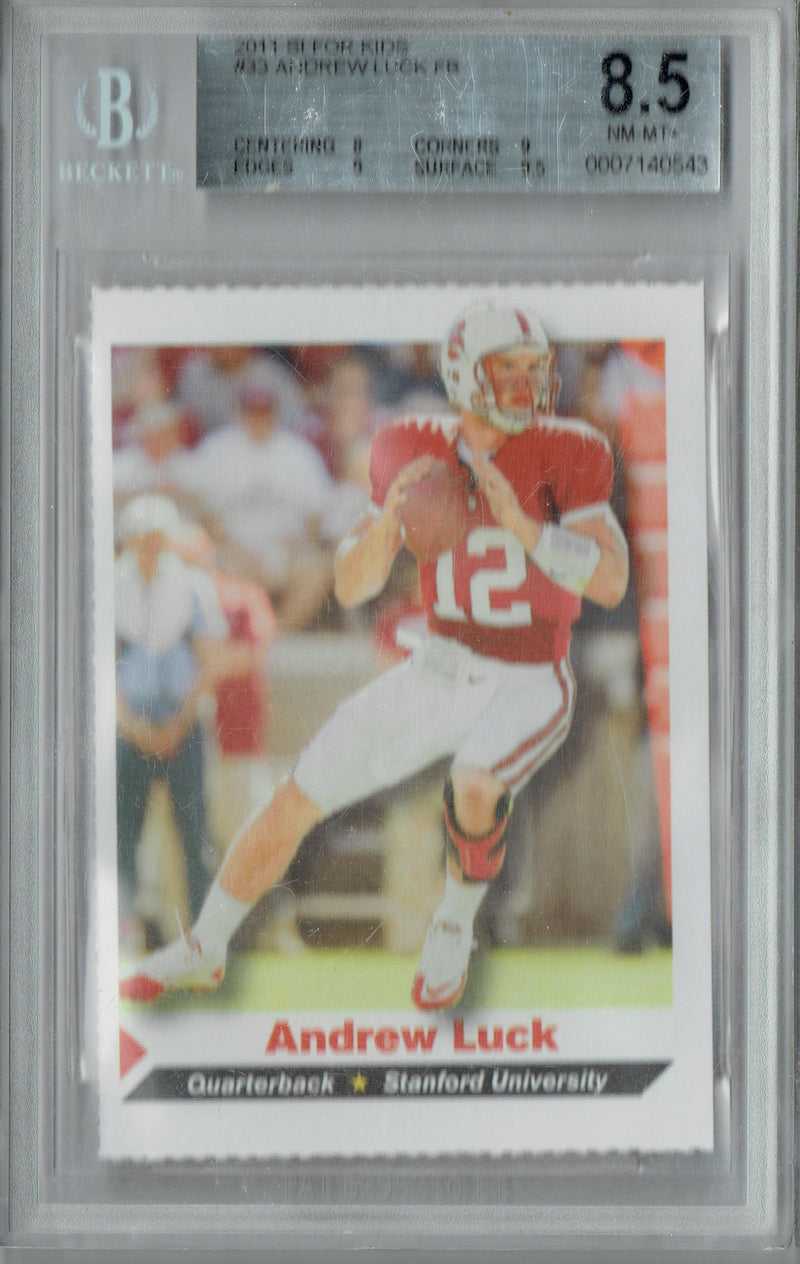 BGS 8.5 Andrew Luck 2011 S.I. for Kids #33 Rookie Card