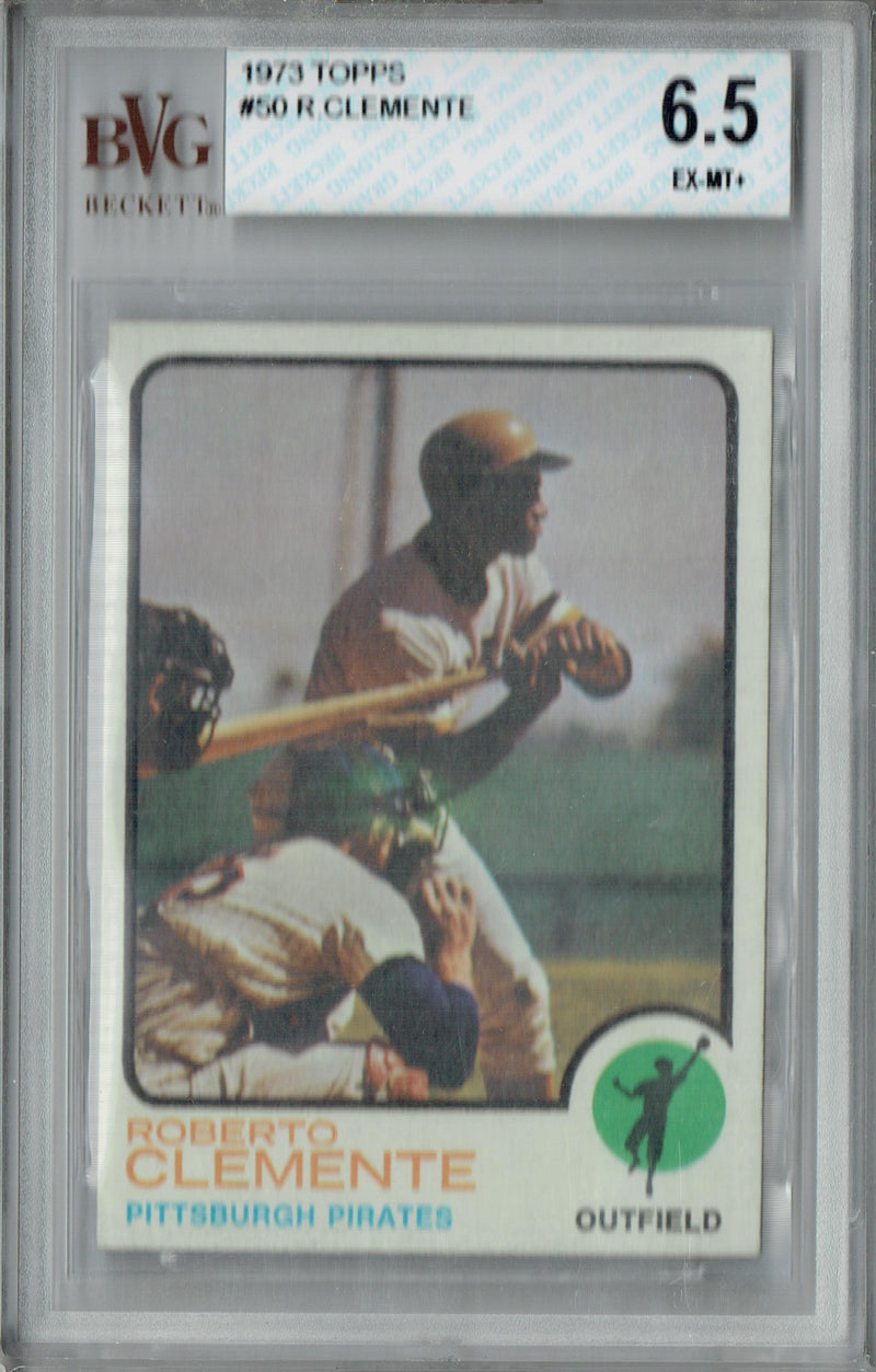 BGS 6 Roberto Clemente 1973 Topps #50 Rare Trading Card Pittsburgh Pirates