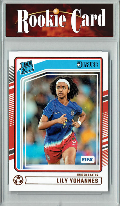 Certified Mint+ Lily Yohannes 2024 Donruss #183 Team USA Rookie Card USWNT