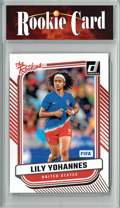 Certified Mint+ Lily Yohannes 2024 Donruss #20 The Rookies Rookie Card USWNT