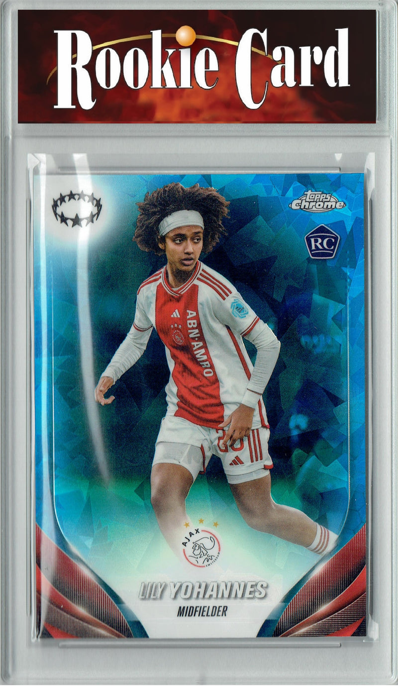Certified Mint+ Lily Yohannes 2024 Topps Chrome #26 Sapphire Rookie Card USWNT