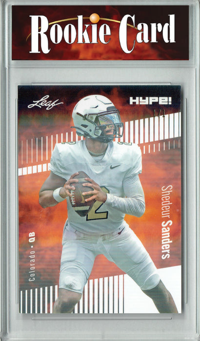 Certified Mint+ Shedeur Sanders 2024 Leaf HYPE! #155A White Shimmer 1/1 Rookie Card Colorado