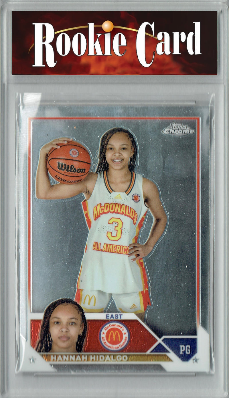 Certified Mint+ Hannah Hidalgo 2023 Topps Chrome #78 McDonald's All-American Rookie Card Notre Dame