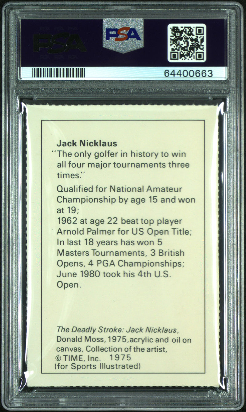 PSA 9 Jack Nicklaus 1981 Smithsonian Inst  Champ of American Sports Rare Trading Card