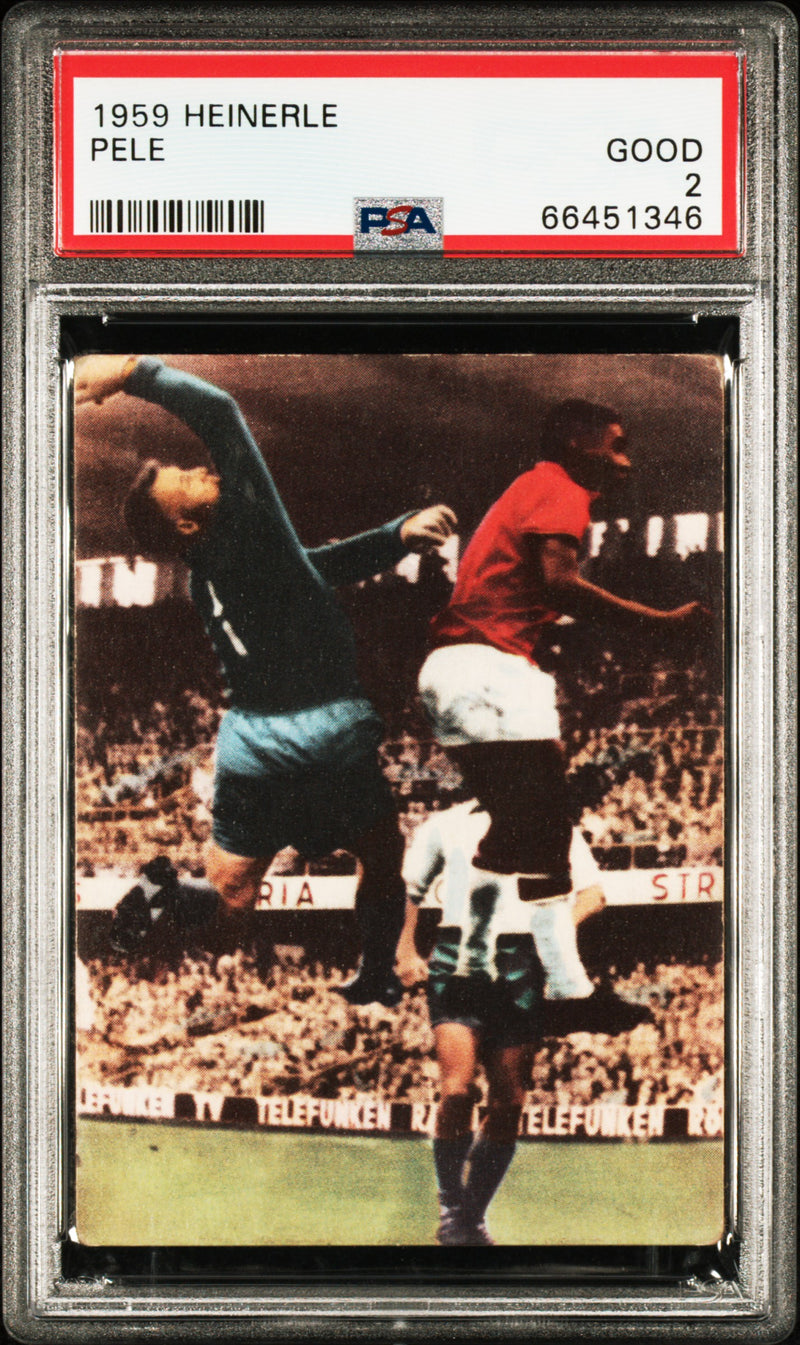 PSA 2 Pele 1959 Heinerle Rookie Card Brazil