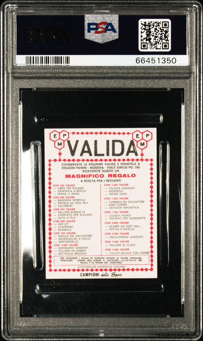 PSA 4 Pele 1966 Panini #168 Campioni Dello Sport - Valida Trading Card