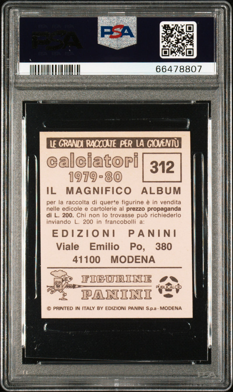 PSA 7 Diego Maradona 1979 Panini Calciatori #312 Rookie Card Argentina