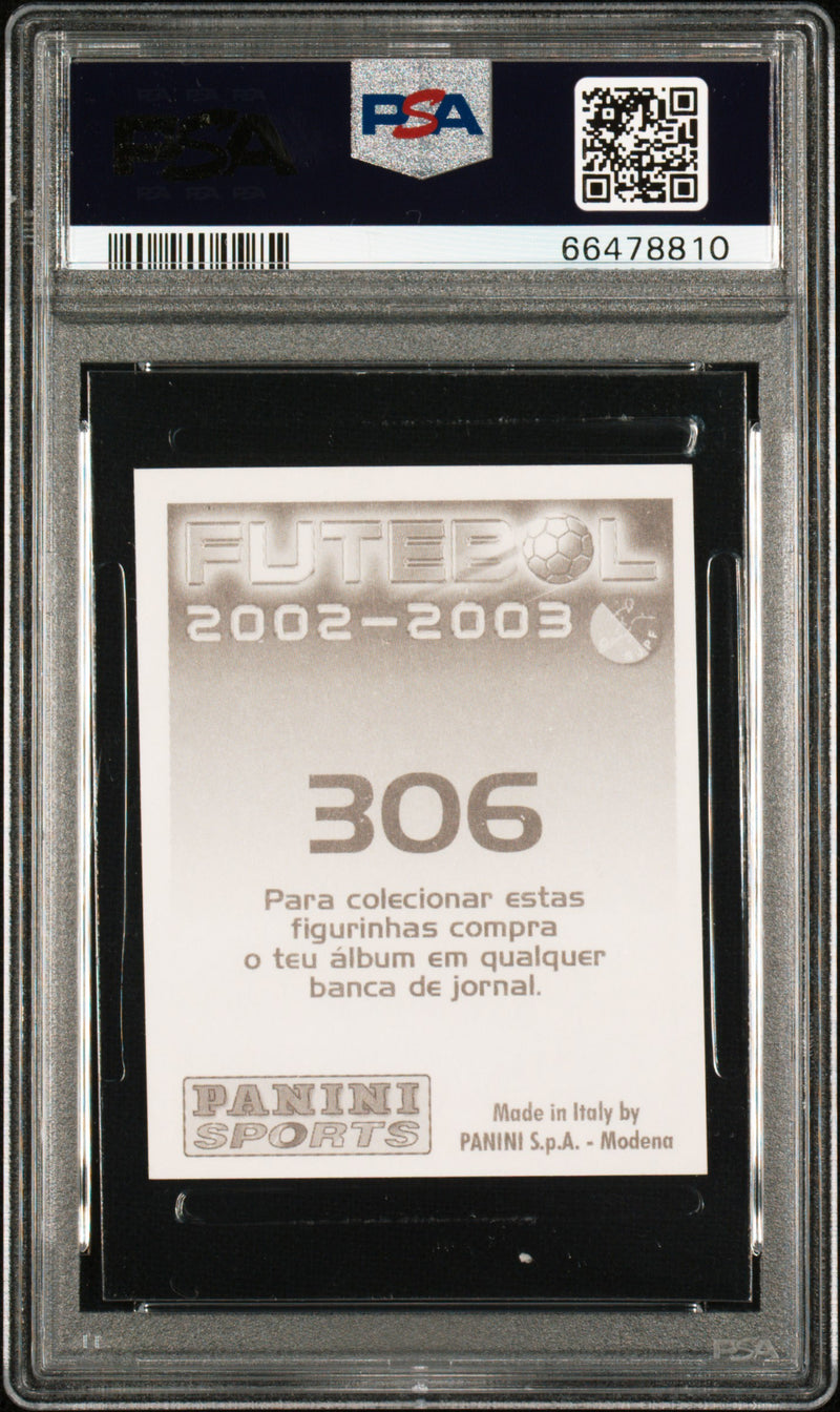 PSA 7 Cristiano Ronaldo 2002 Panini Futebol #306 Sticker Rookie Card Al-Nassr