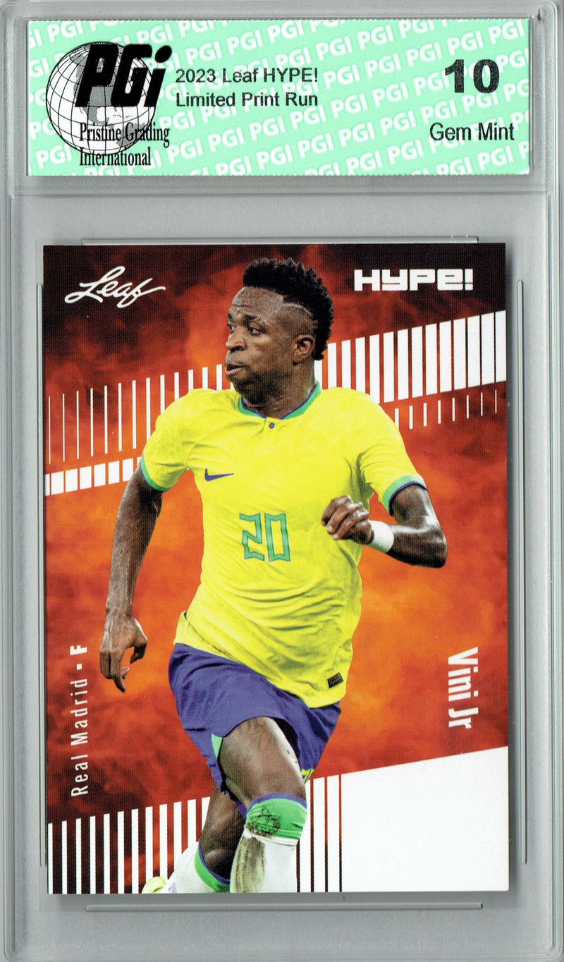 Vinicius Vini Junior 2023 Leaf HYPE! #138 Only 5000 Made! Brazil Card PGI 10