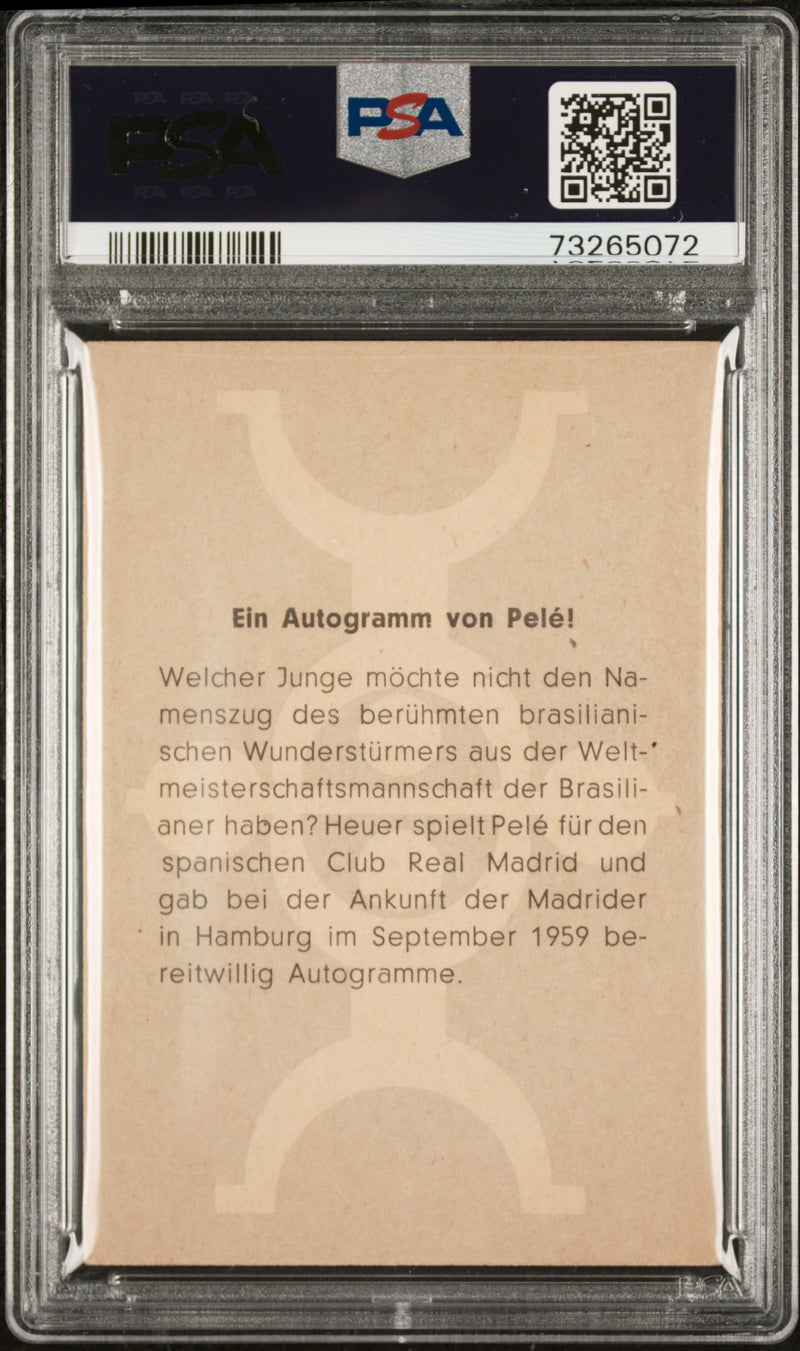 PSA 3.5 Ein Atgrmm.Von Pele 1960 Schutt  Beliebte Sportler Rookie Card Brazil
