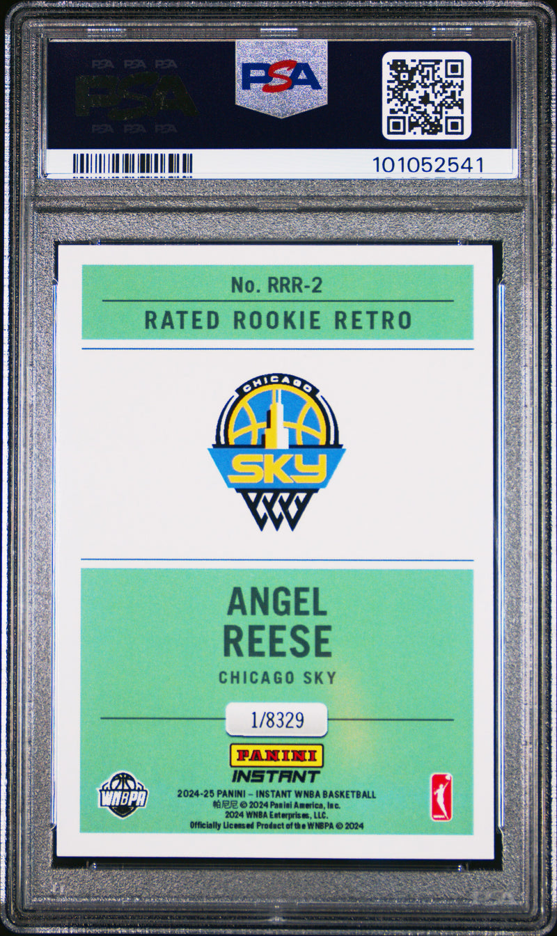 PSA 9 Angel Reese 2024 Panini Instant #RRR2 Retro Rated Rookie Card Chicago Sky