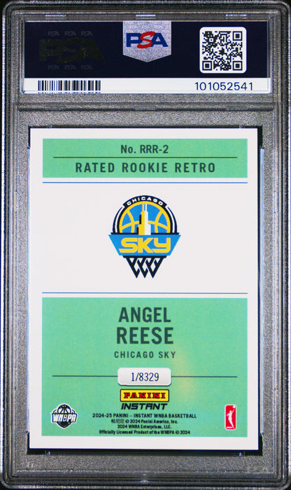PSA 9 Angel Reese 2024 Panini Instant #RRR2 Retro Rated Rookie Card