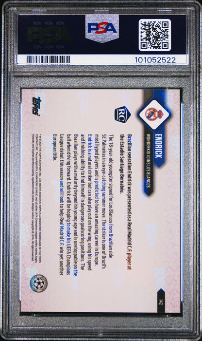 PSA 9 Endrick 2023 Topps Now #142 Purple SP #78/99 Rookie Card