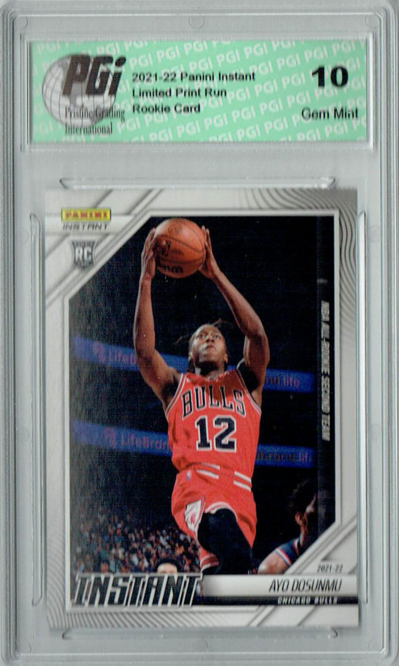 PGI 10 Ayo Dosunmu 2021 Rookie Card Panini Instant #266 All Rookie Team 1/623