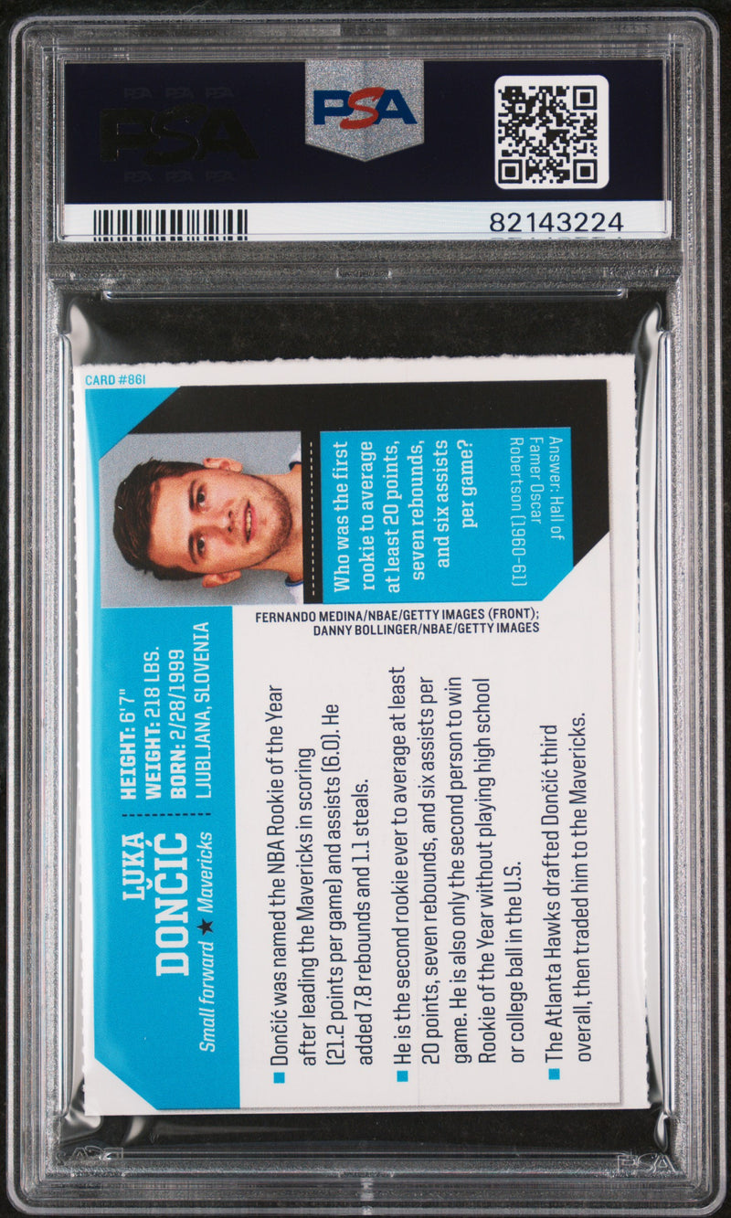 PSA 4 VG-EX Luka Doncic 2019 S.I. for Kids #861 Rookie Card Dallas Mavericks
