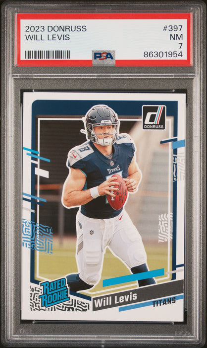 PSA 7 Will Levis 2023 Donruss Football #397 Rated Rookie Card