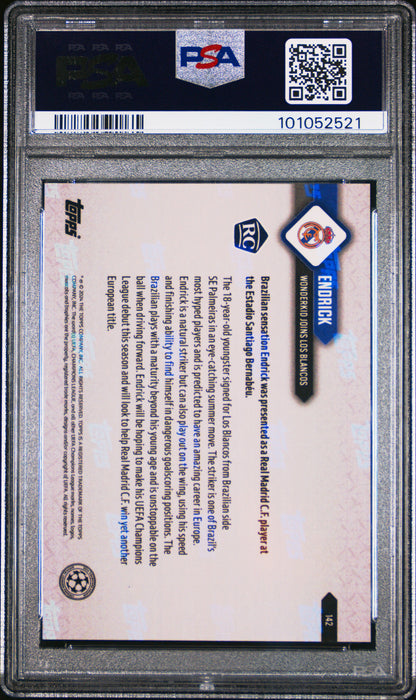 PSA 10 Endrick 2023 Topps Now #142 Purple SP #93/99 Rookie Card