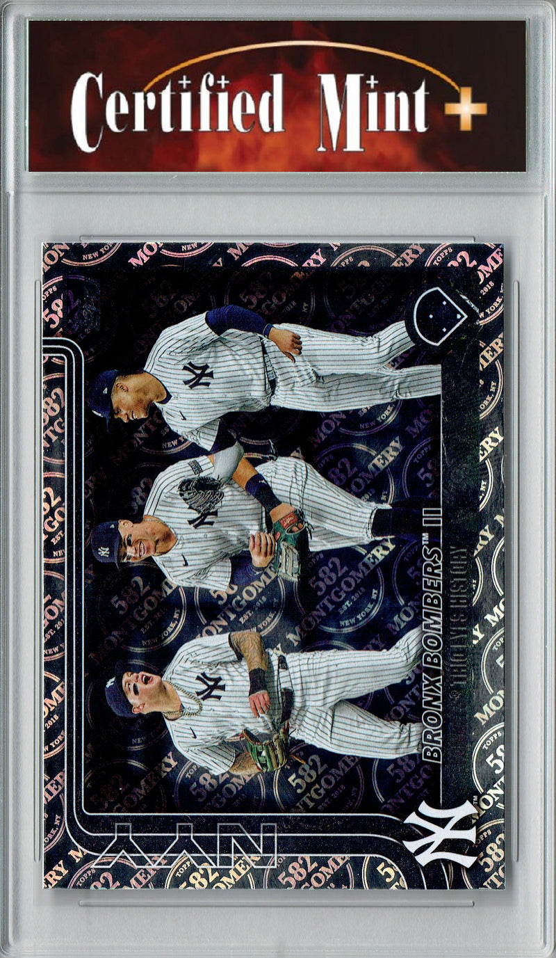 Certified Mint+ Bronx Bombers 2025 Topps 582 Montgomery #184 Foil SP Rare Trading Card New York Yankees