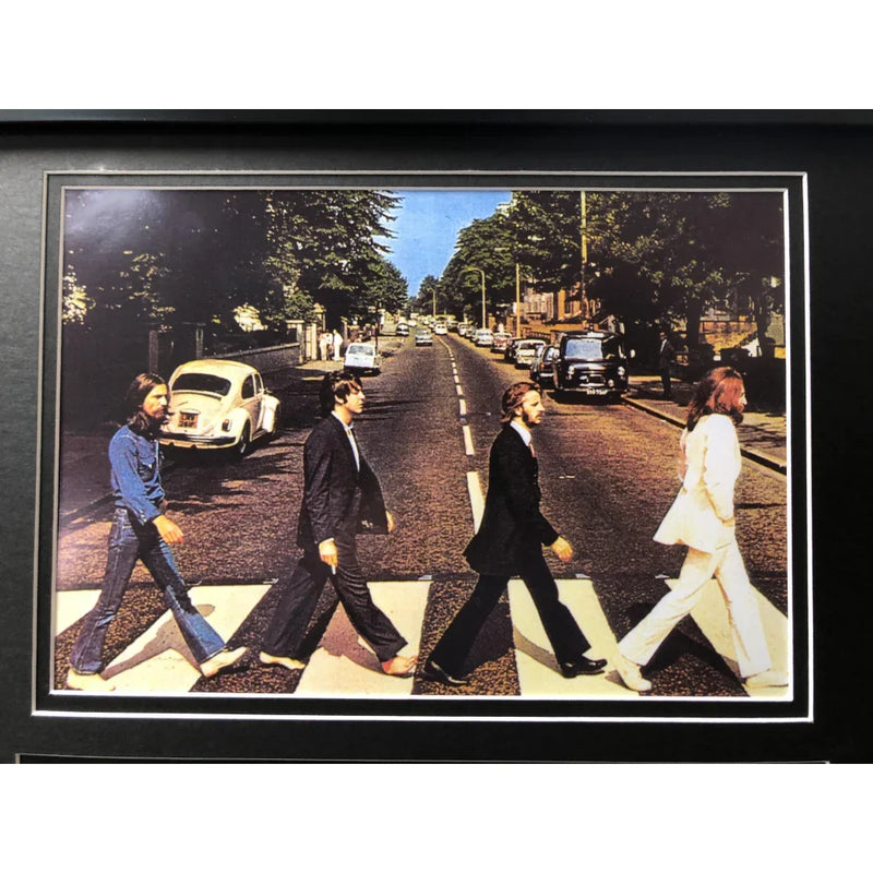 "Abbey Road" the Beatles Album Cover Car License Plate Framed Collage