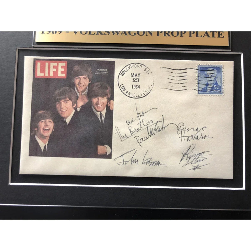 "Abbey Road" the Beatles Album Cover Car License Plate Framed Collage