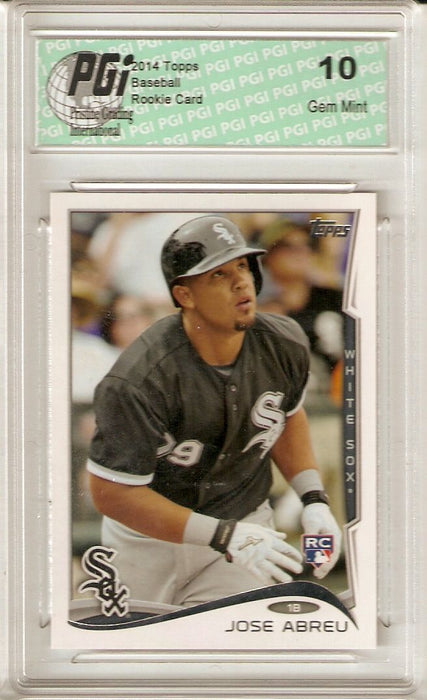 Jose Abreu 2014 Topps #496 White Sox Abrue Rookie Card PGI 10