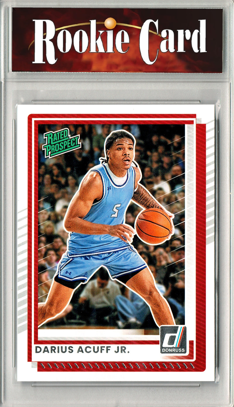 Darius Acuff Jr Rookie Card 2025 Donruss #63, Certified Mint+ Condition, Sacramento Kings Basketball