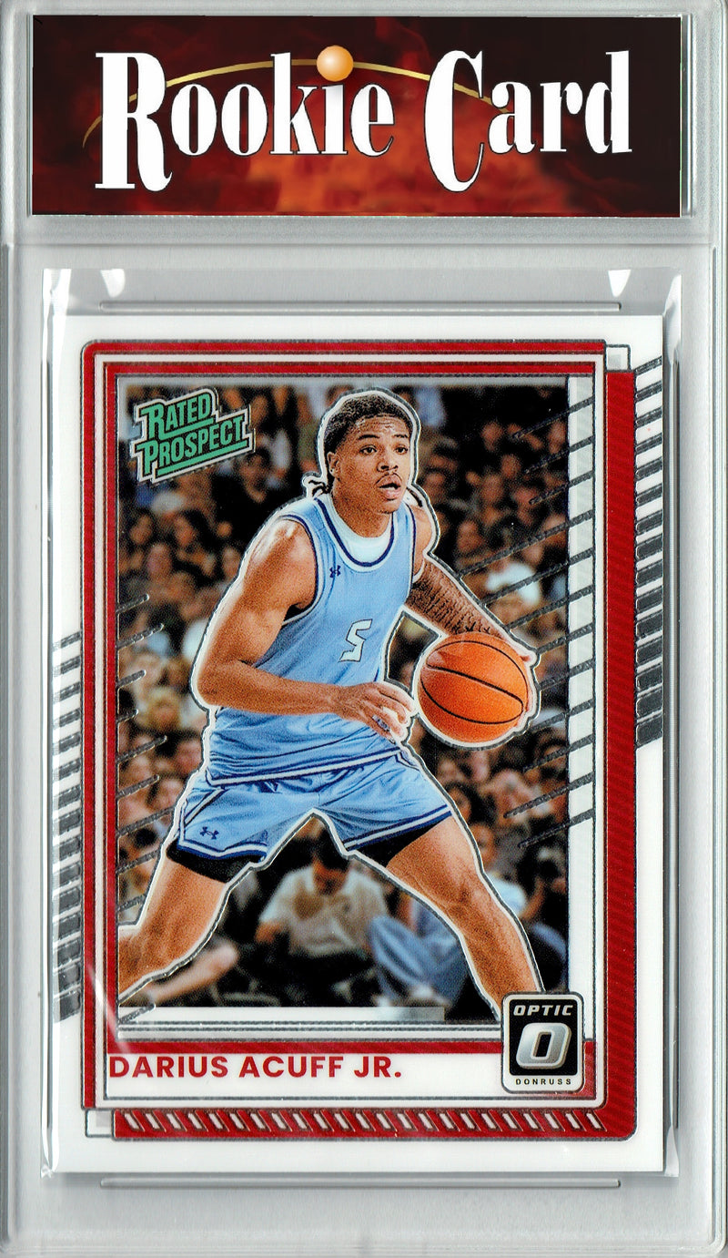 Darius Acuff Jr Rookie Card 2025 Donruss Optic #63, Certified Mint+ Condition, Sacramento Kings Basketball
