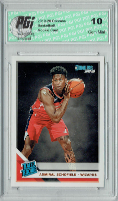 Admiral Schofield 2019 Donruss Basketball #239 Gem Mint Rookie Card PGI 10