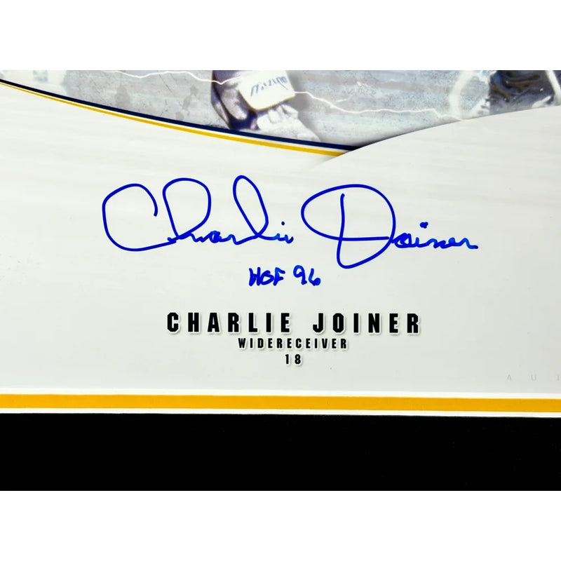Air Coryell Fouts Joiner Winslow Signed San Diego LA Chargers Framed 16x20 Photo JSA Dan Charlie