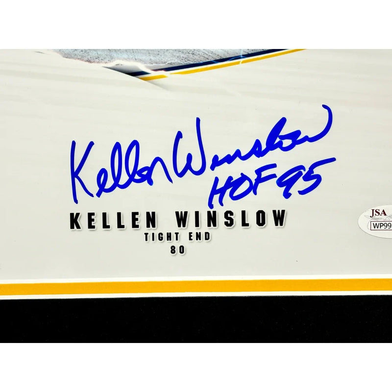 Air Coryell Fouts Joiner Winslow Signed San Diego LA Chargers Framed 16x20 Photo JSA Dan Charlie