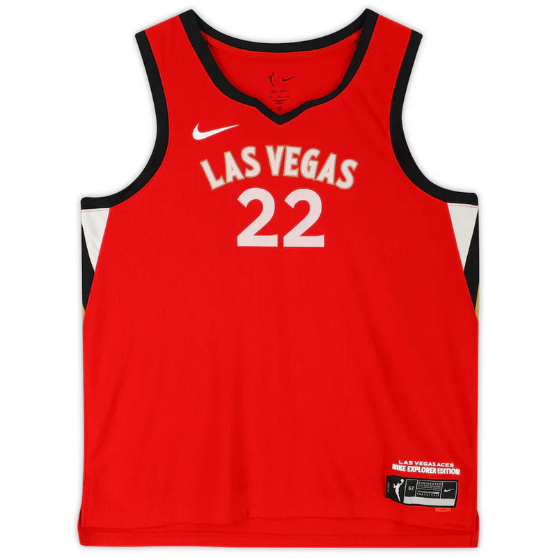 A’ja Wilson Signed Las Vegas Aces Inscribed Jersey "23 Finals MVP" WNBA Autograph A'ja