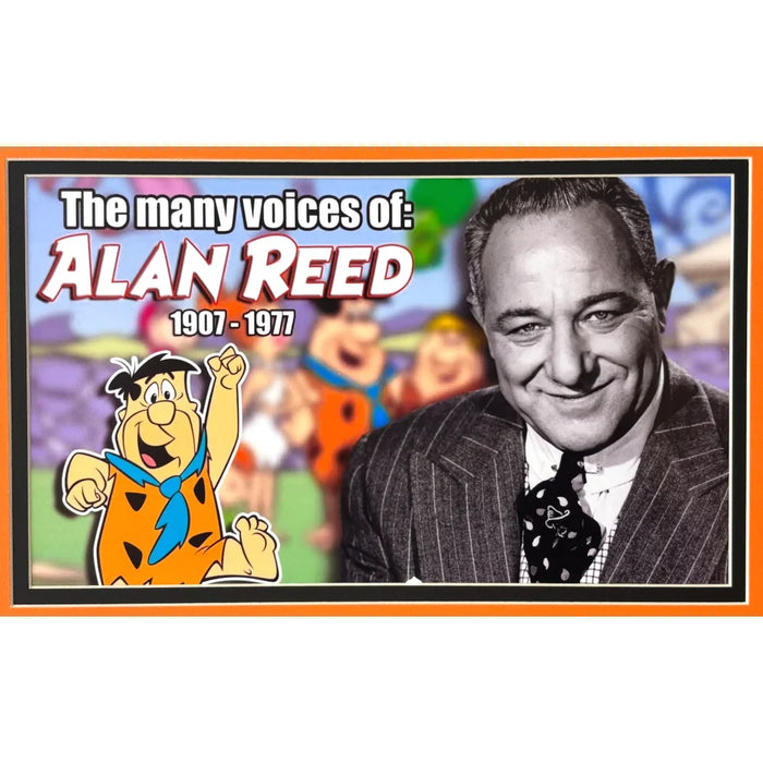 Alan Reed Fred Flintstones Signed Cut PSA/DNA Framed COA Autographed The