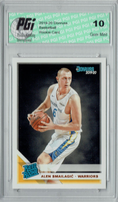 Alen Smailagic 2019 Donruss Basketball #237 Gem Mint Rookie Card PGI 10