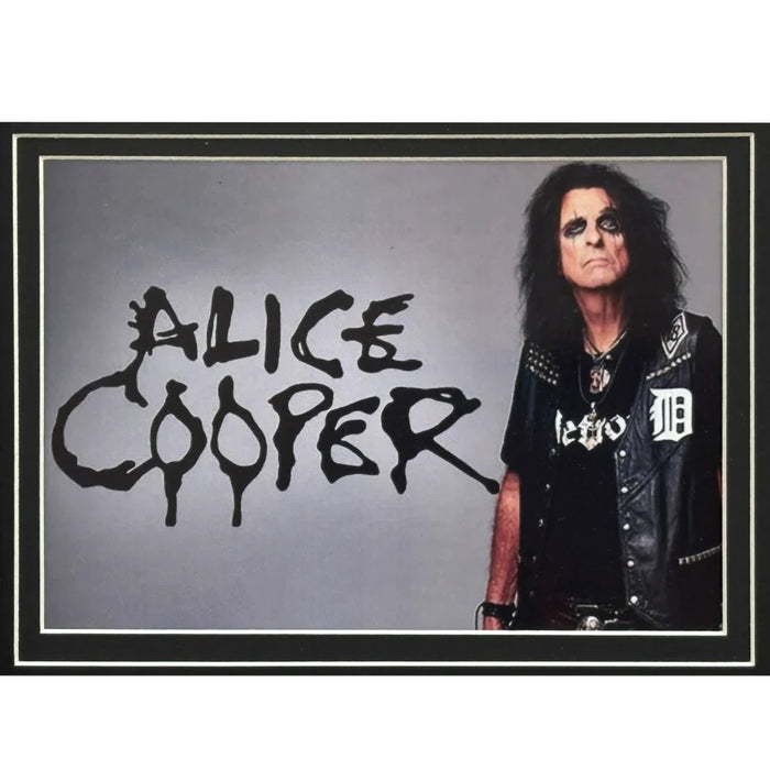 Alice Cooper Autographed Mask Shadow Box Framed JSA COA Signed