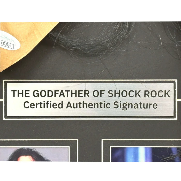 Alice Cooper Autographed Mask Shadow Box Framed JSA COA Signed