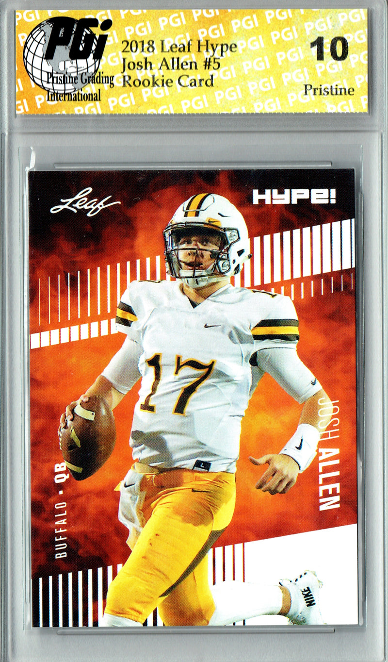 Josh Allen 2018 Leaf HYPE! #5 Pristine Rookie Card PGI 10